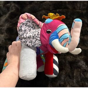 RARE Romero Britto Elephant Plush San Diego Zoo Wildlife Alliance Exclusive